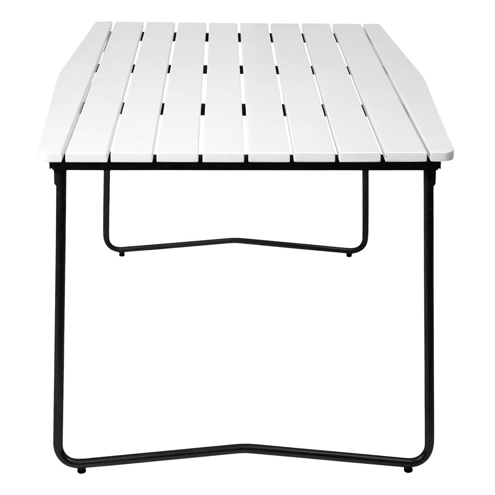 Bord B31 170 Vitlackad ek / svart stativ