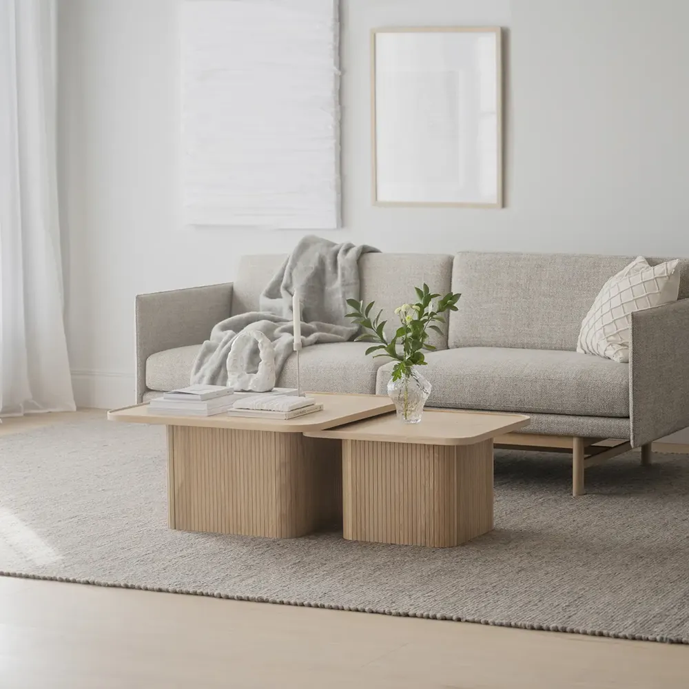 Sullivan soffbord 60x60 cm vitpigmenterad