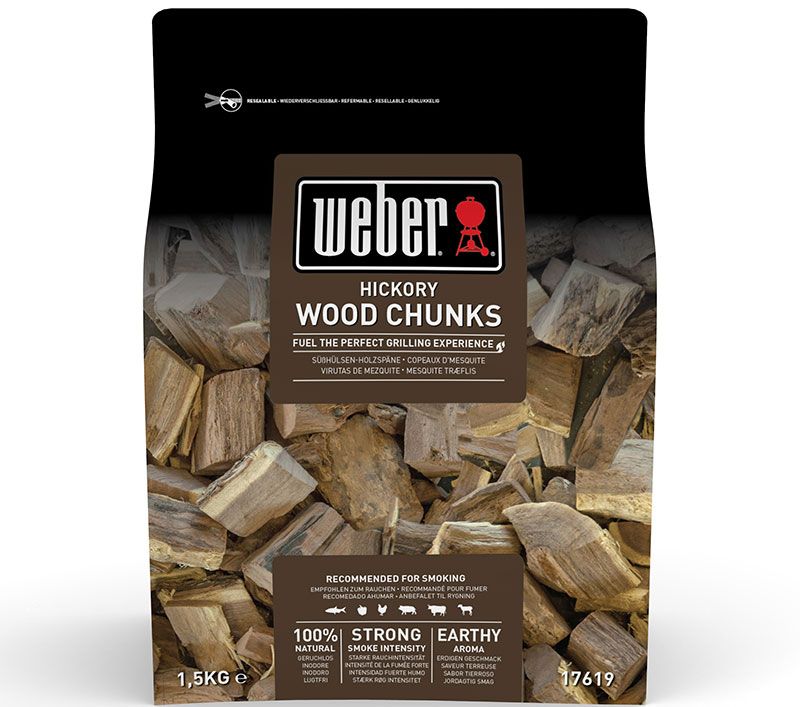 Rökträ chunks hickory 1,5 kg 