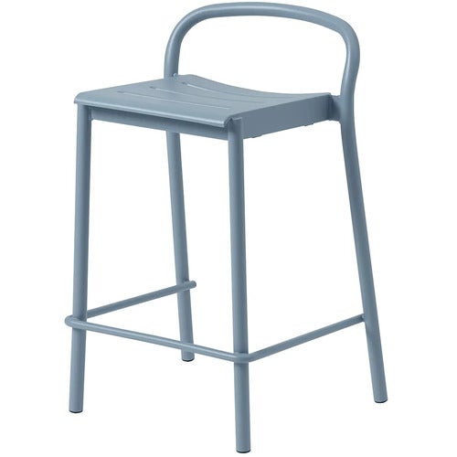 Linear Steel Låg Barstol Pale Blue 