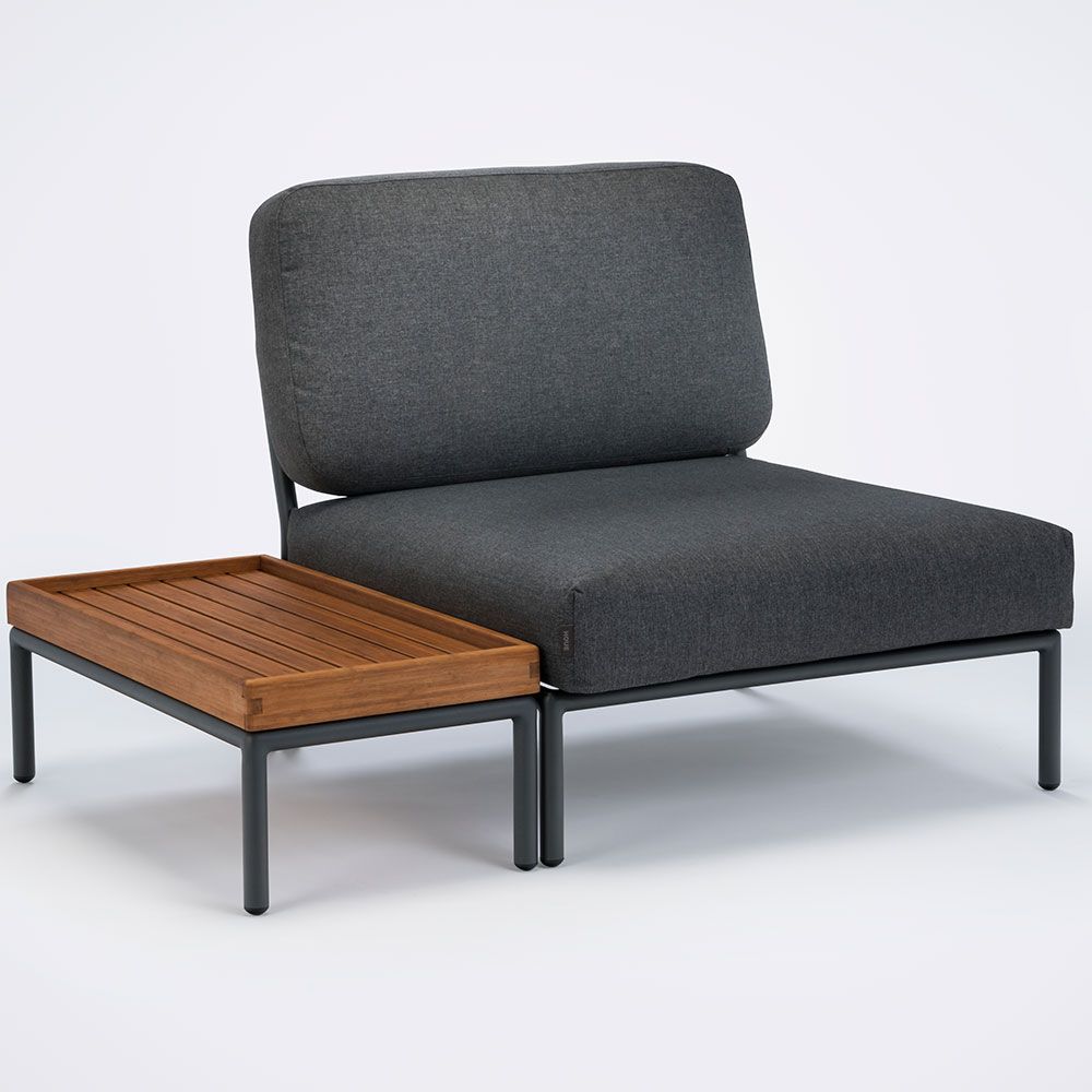 Level mittdel grå aluminium