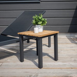 Mexico sidobord svart/teak