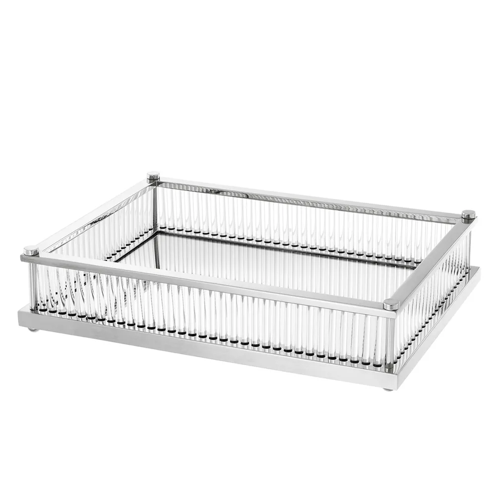 Cora Bricka Rektangulär Nickel Finish