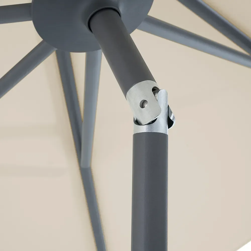 Twist parasoll 210x150 cm anthracite Kat.4 408 Black