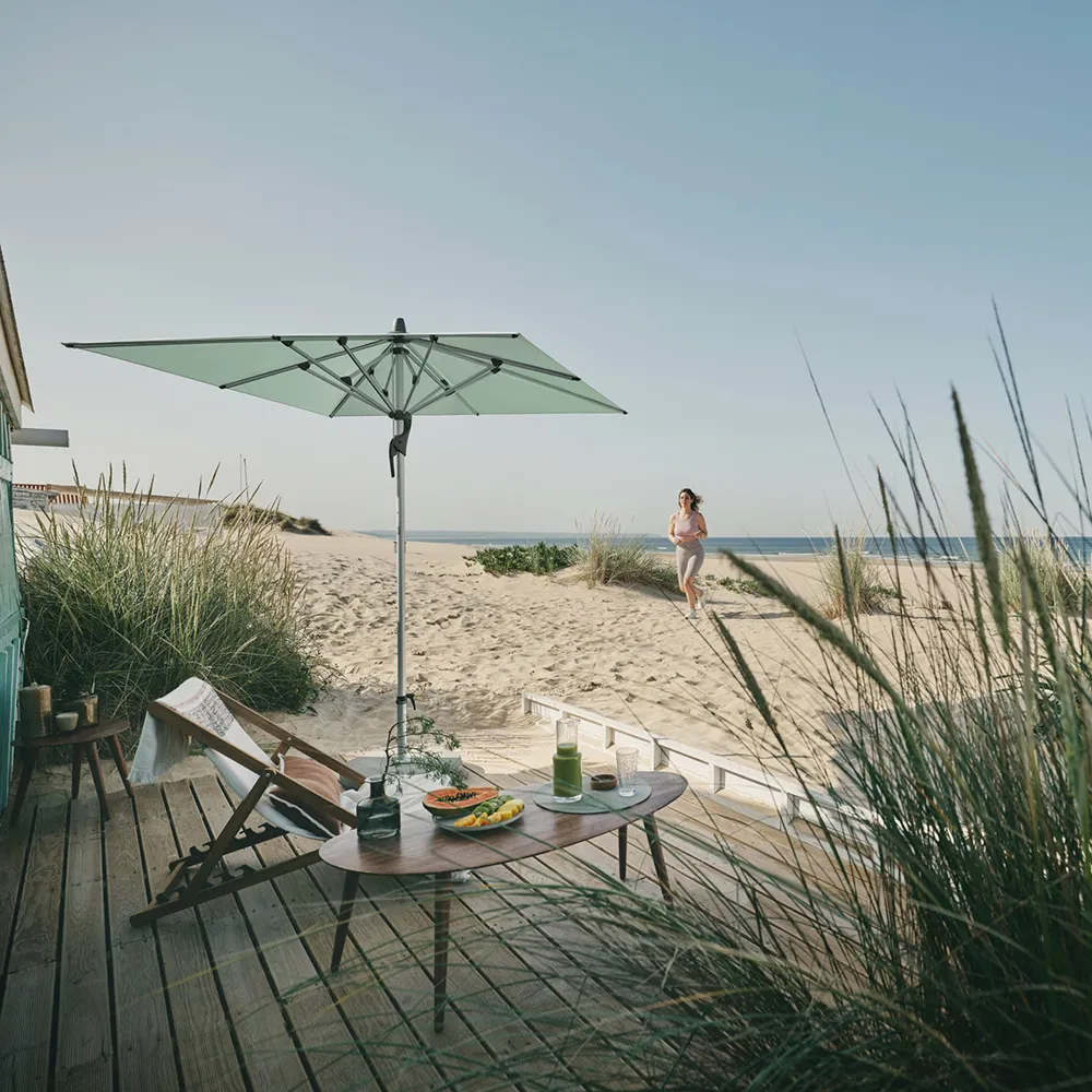 Fortino Riviera 200x200 cm parasoll alu Cat.5 645 Burgundy