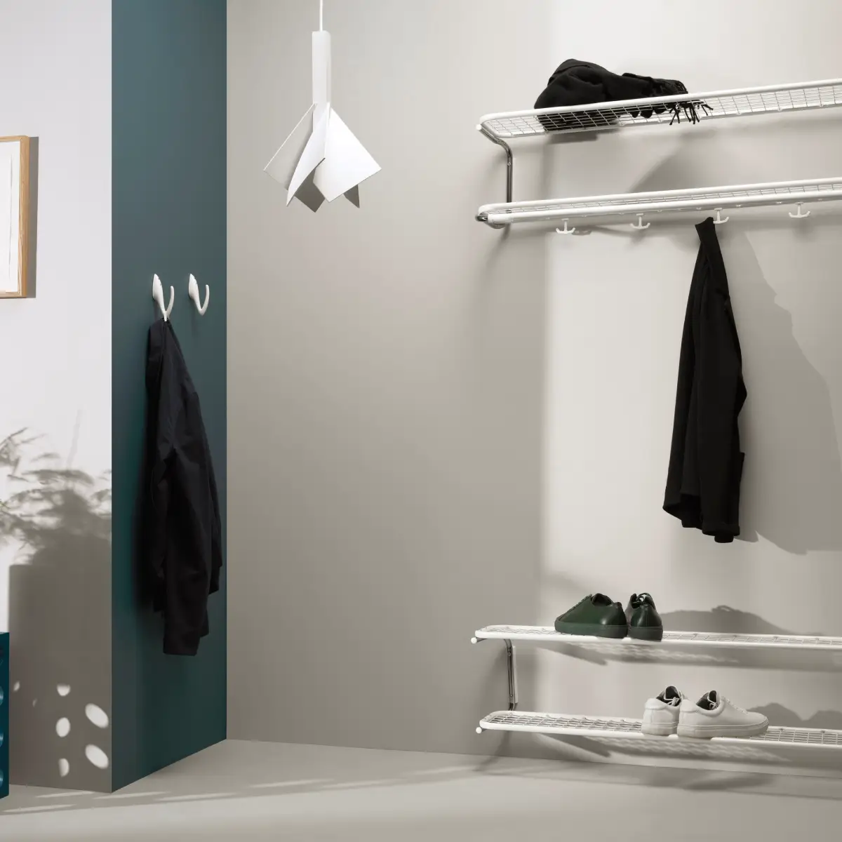 Classic skohylla 120 cm Vit Vit