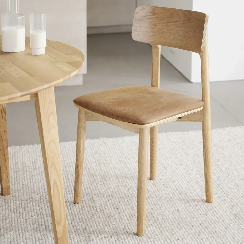 Wolcott matstol ek/brun