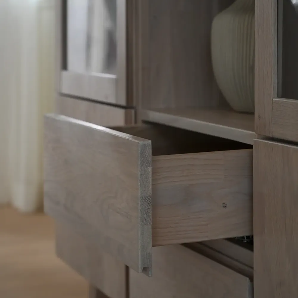 Brooklyn skåp 130 cm vitpigmenterad ek