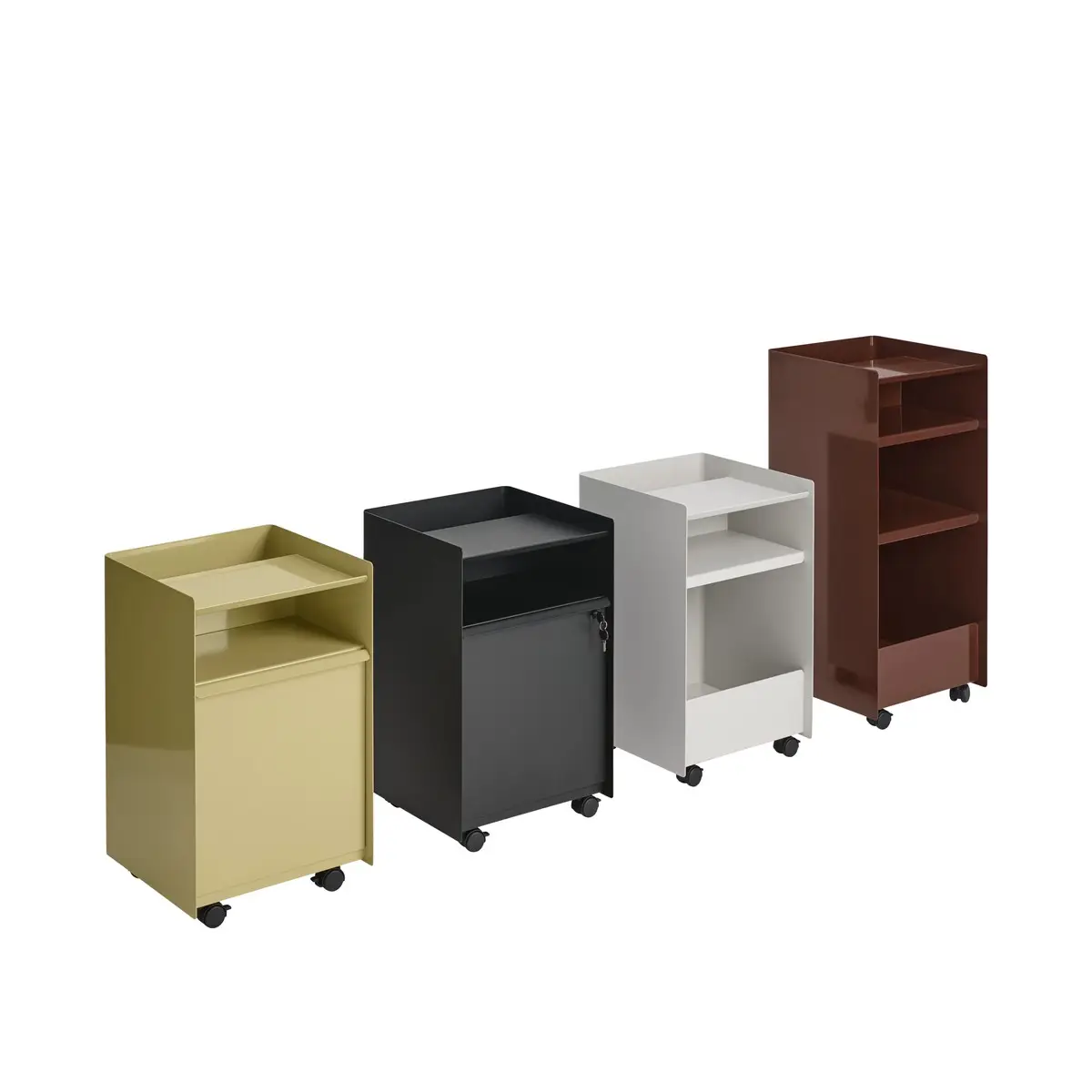 Folded Trolley H 61,5 cm Drawer - Grey