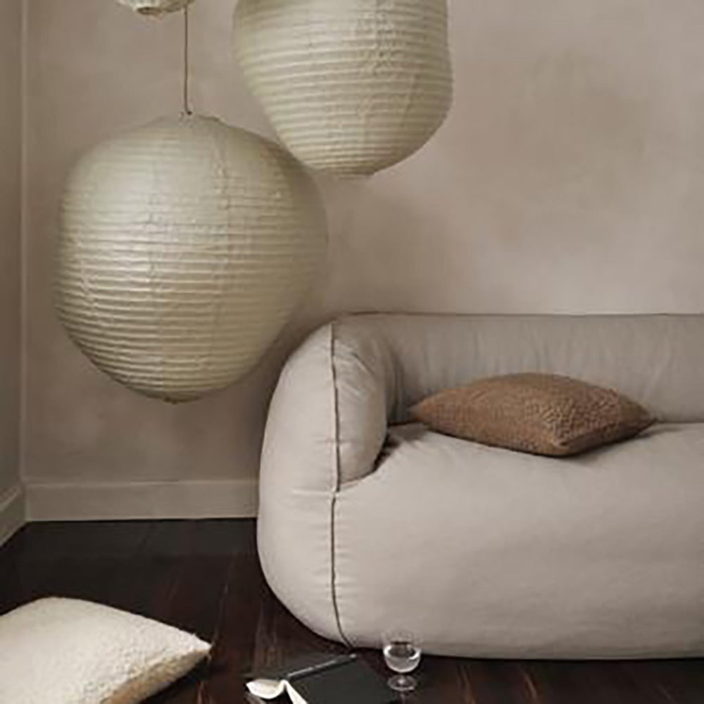 Nesten 2-sits soffa- Re-Cotton - Natural