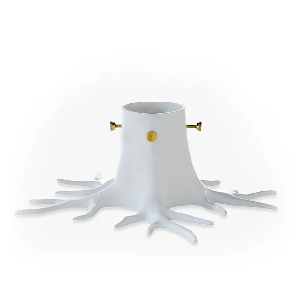 Julgransfot Creme white 