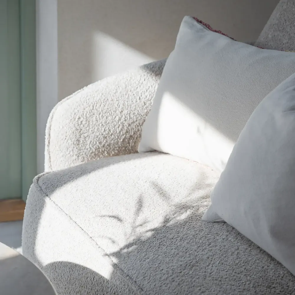 Norris soffa 3-sits soffa med schäslong vänster tyg Anna ljusbeige