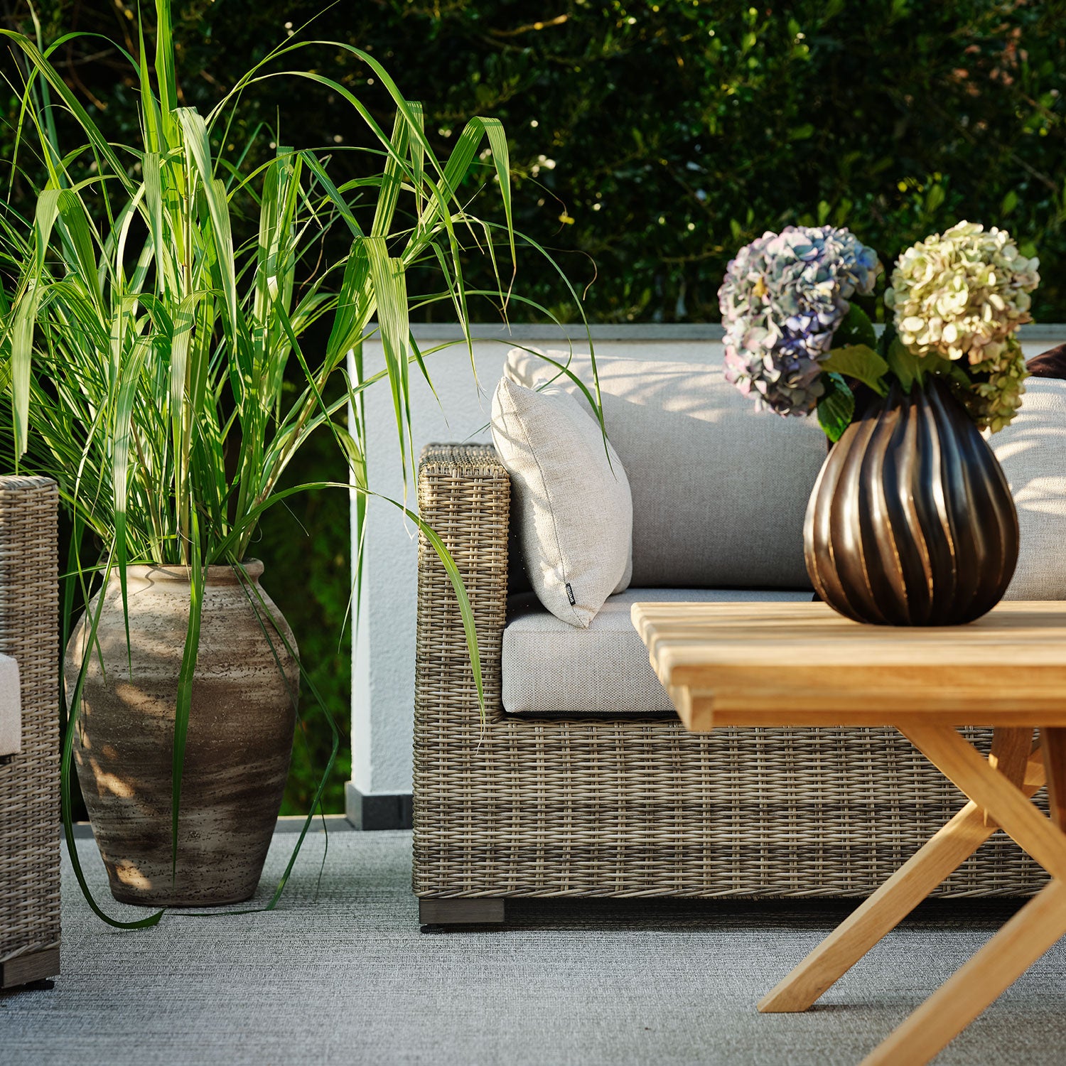 Ninja mittdel rustik konstrotting inkl vattenavvisande dynor 