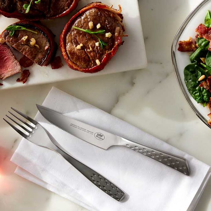 Deluxe bestickset 2pack stainless steel 