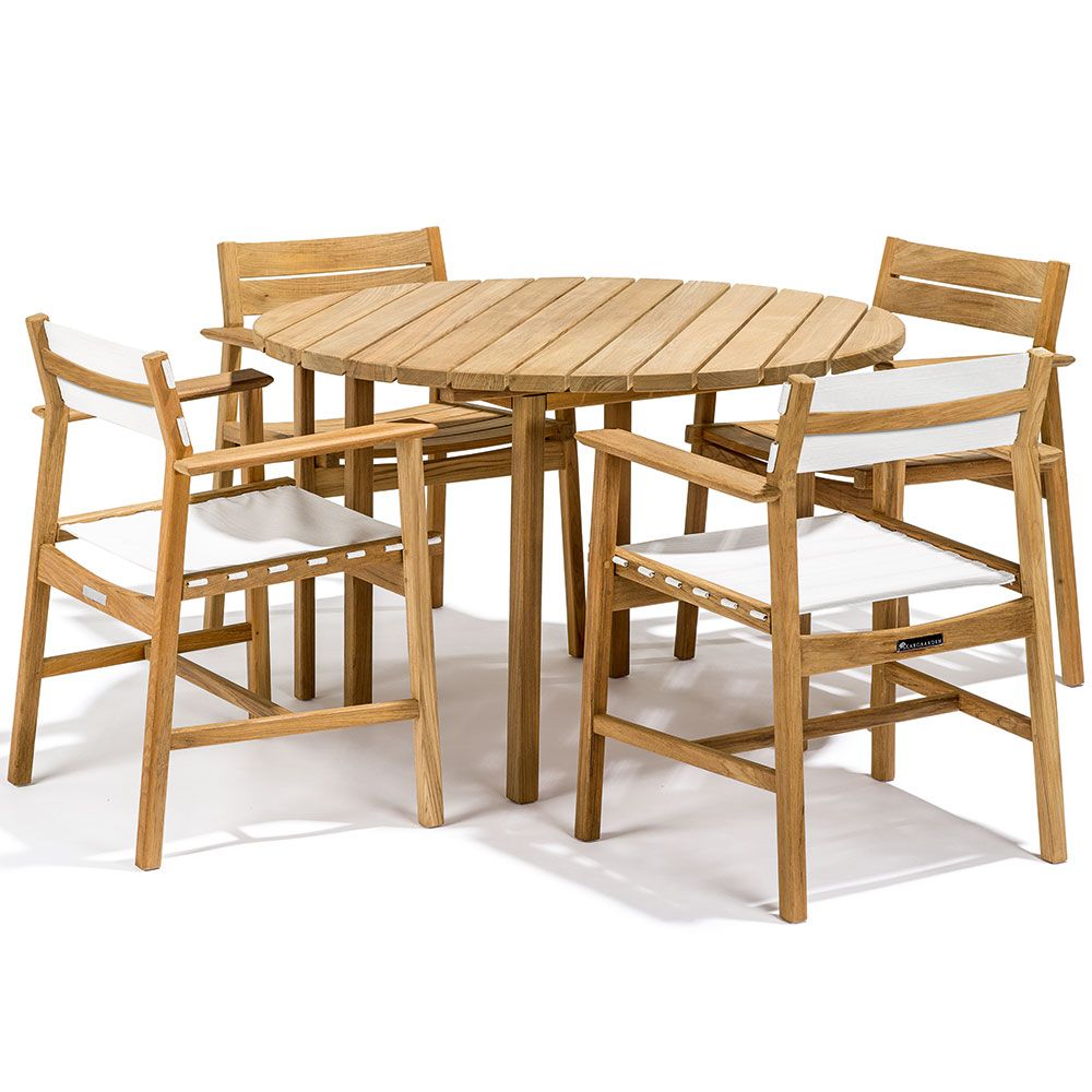 Djurö Karmstol Teak/Batyline 