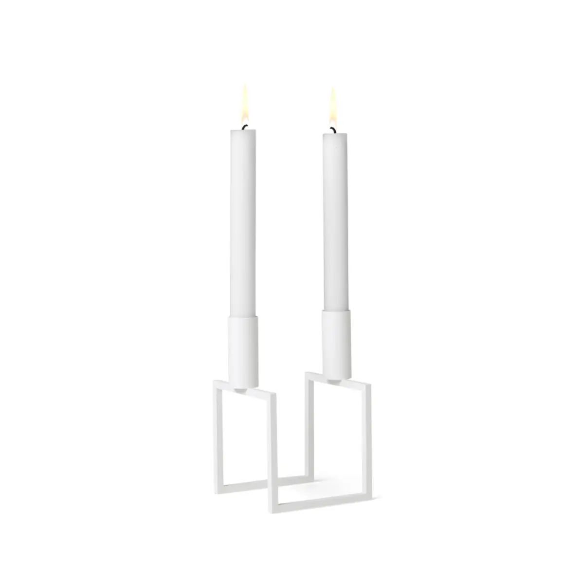 Kubus Ljusstake Line - Vit