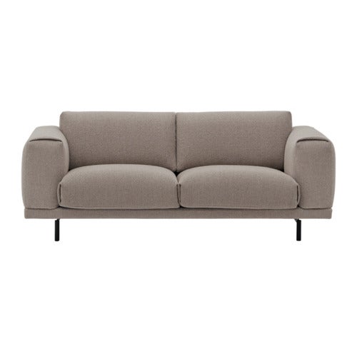 Rest Soffa 2-sits- Metallbas/Hearth6/Black