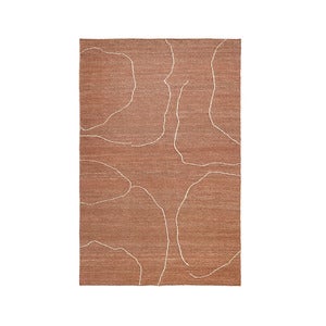 Handvävd Matta i Jute Gesso Terracotta 200x300 cm