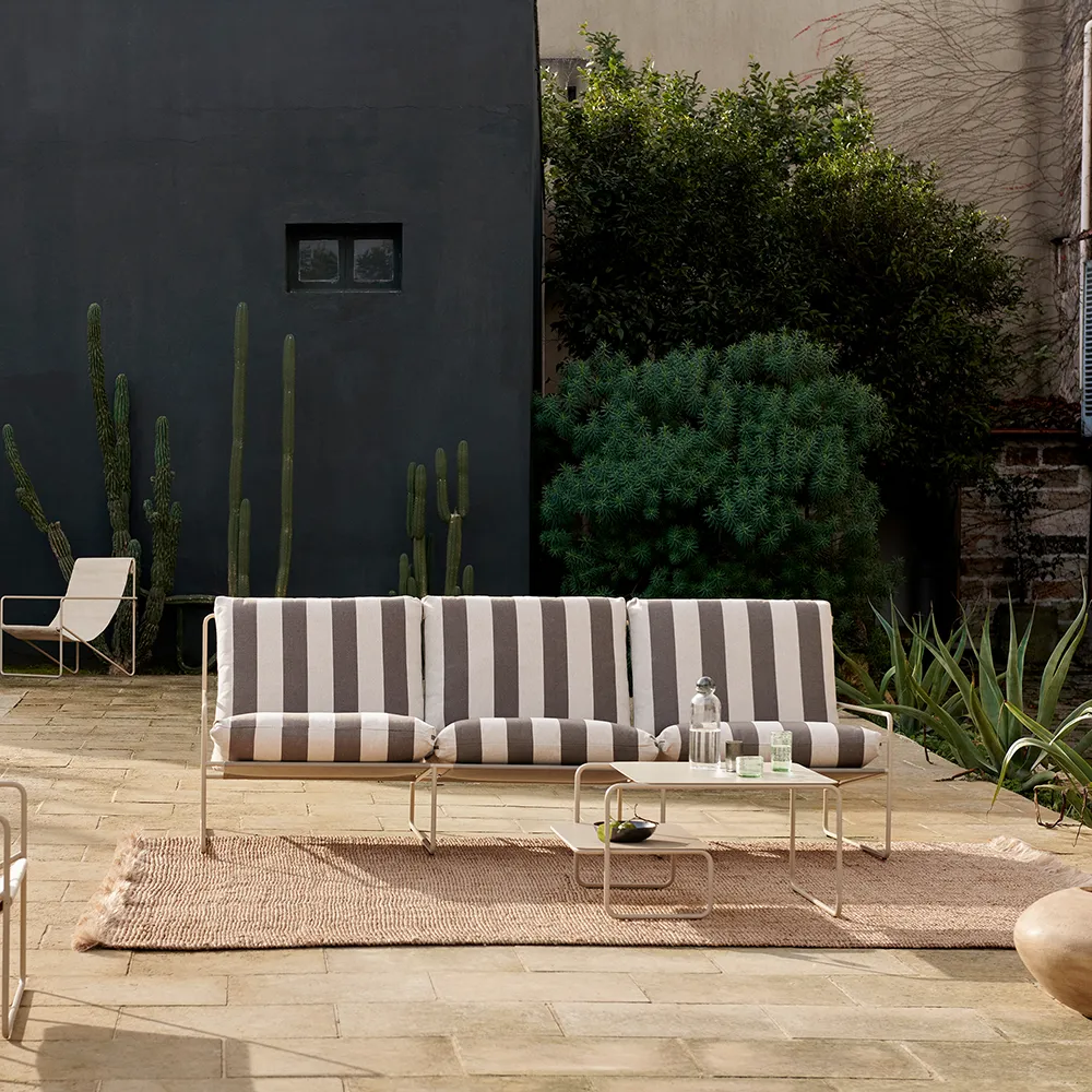 Desert 3-sits soffa Stripe Cashmere/Chocolate