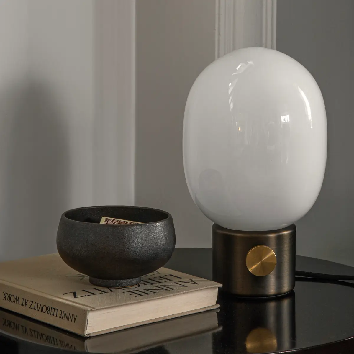 JWDA Bordslampa Brass Bronzed Small