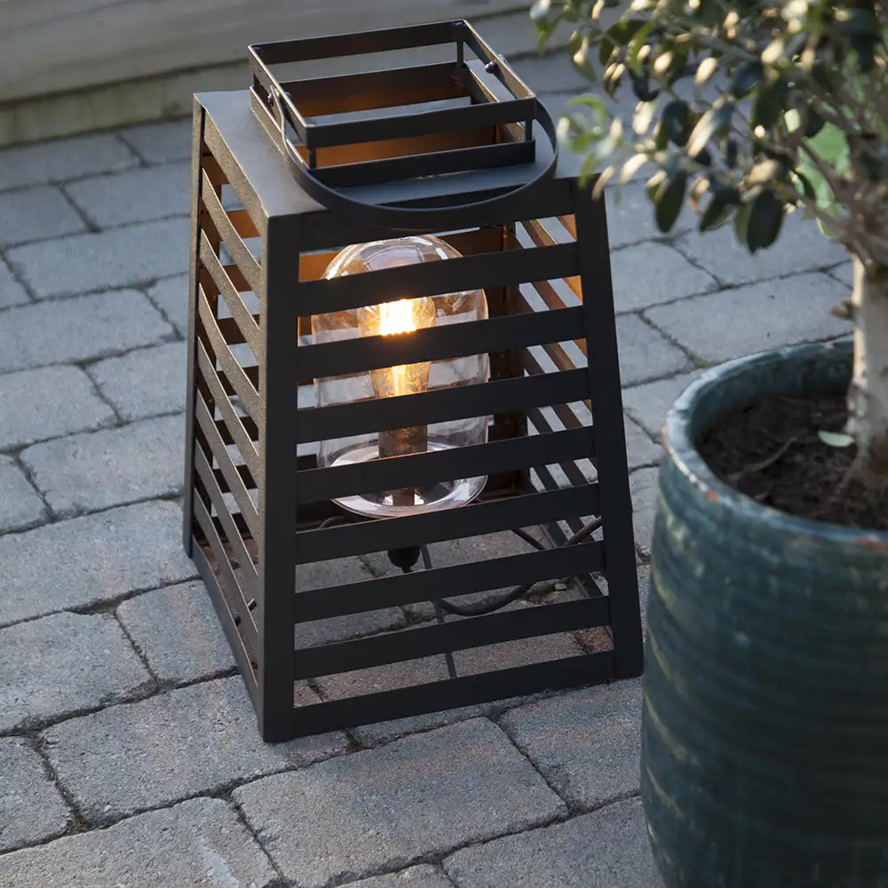 Yankton bord/golvlampa Svart