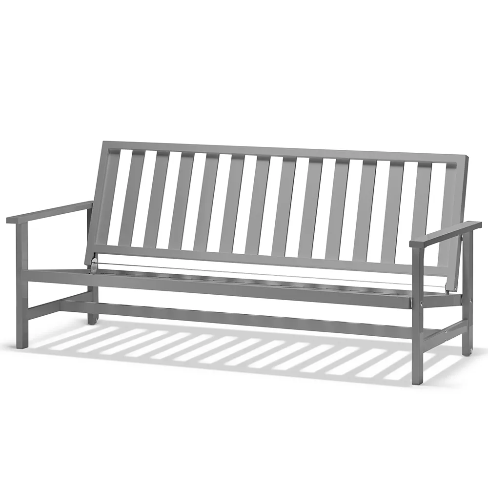 Soffa 3-Sits Grå Alu 