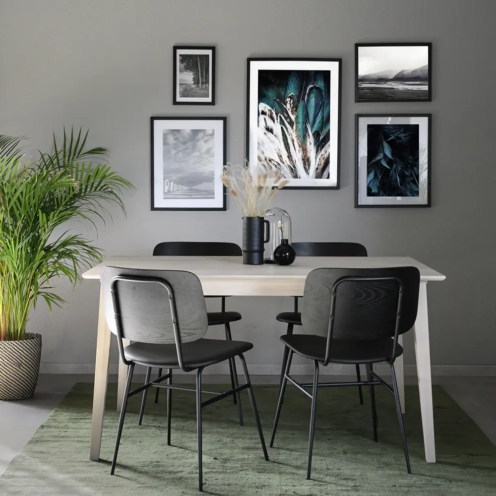 Filippa matbord 140x90 cm vitpigmenterad ek