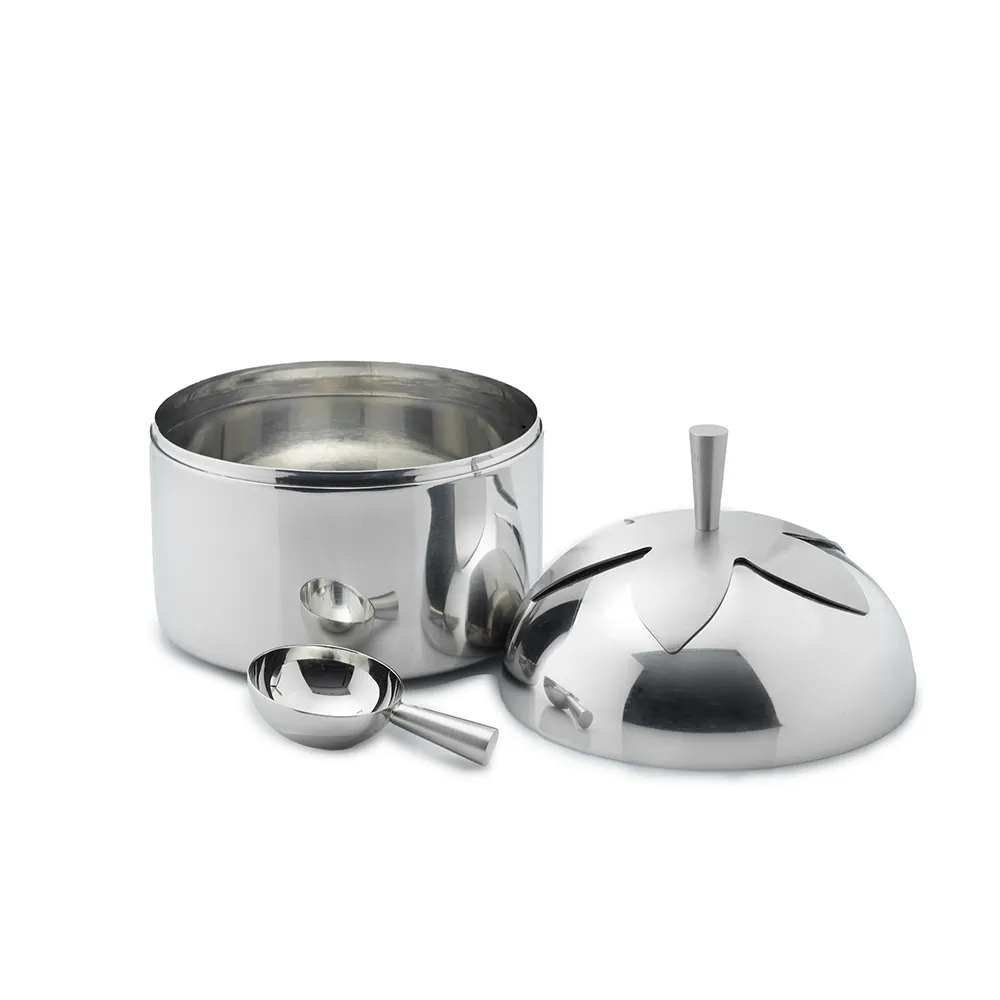 Blad Kaffe och Te Burk Steel Small
