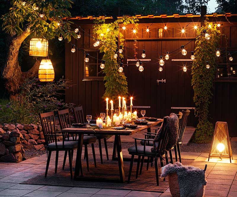 Laurion soffbord 67x130  cm teak/svart 