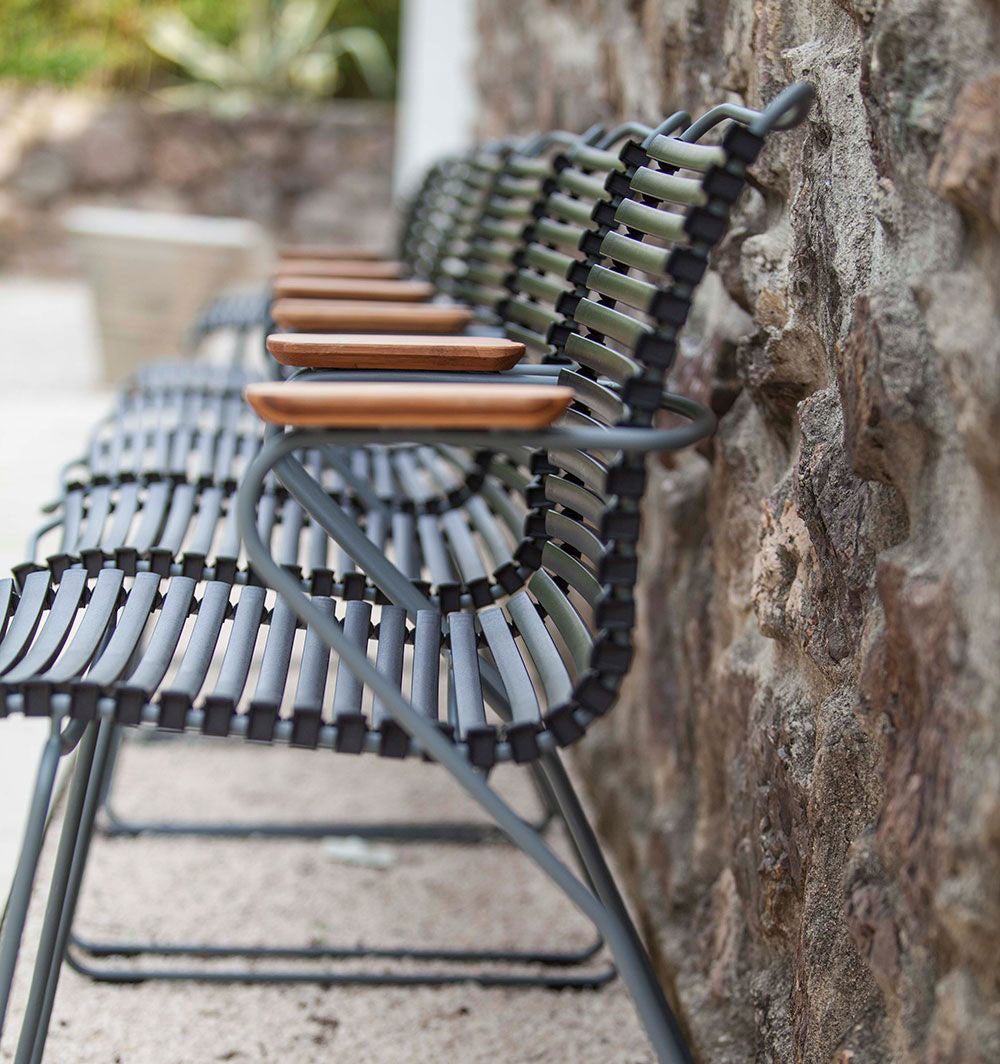 Click karmstol pine green / grey bamboo