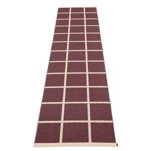 Vävd Matta Criss Burgundy 70x300 cm