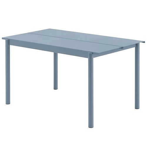 Linear Steel Matbord 140X75 cm Pale Blue 