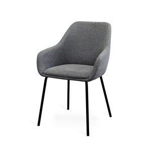 Navo Karmstol mörkgrå 2-pack
