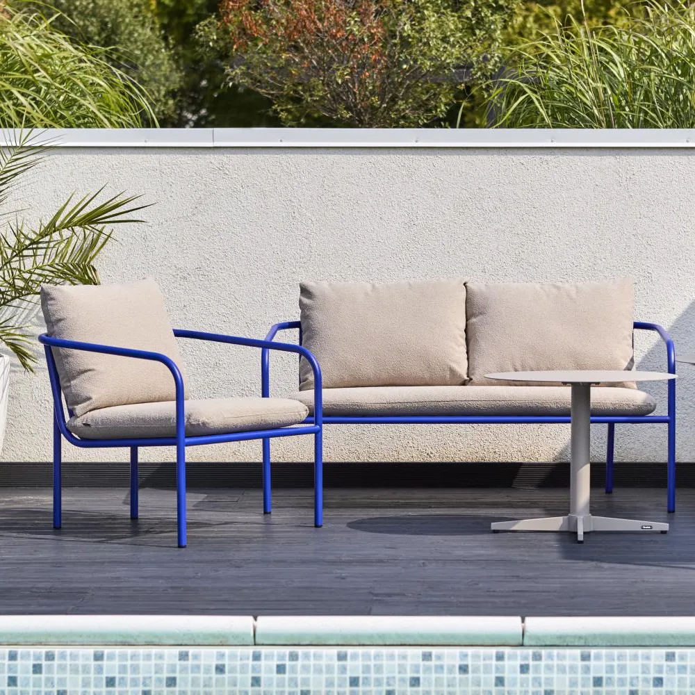 Bendt Soffa Teddy Beige/Indigo Blue