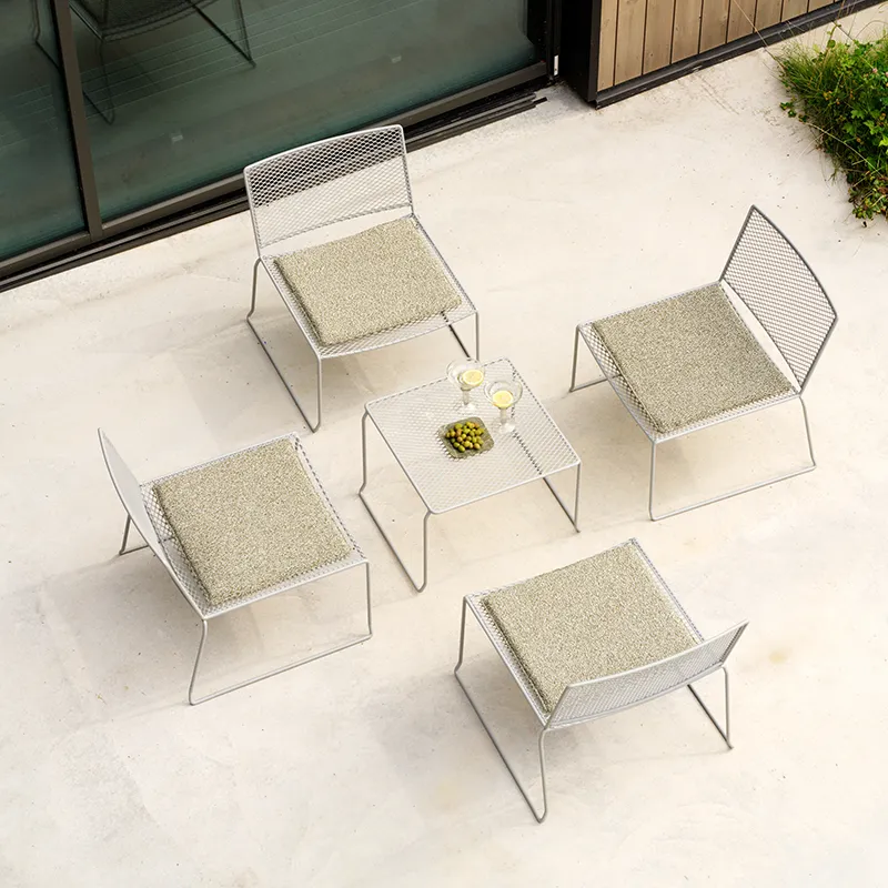 Haru lounge soffbord 54x54 cm Pearly White