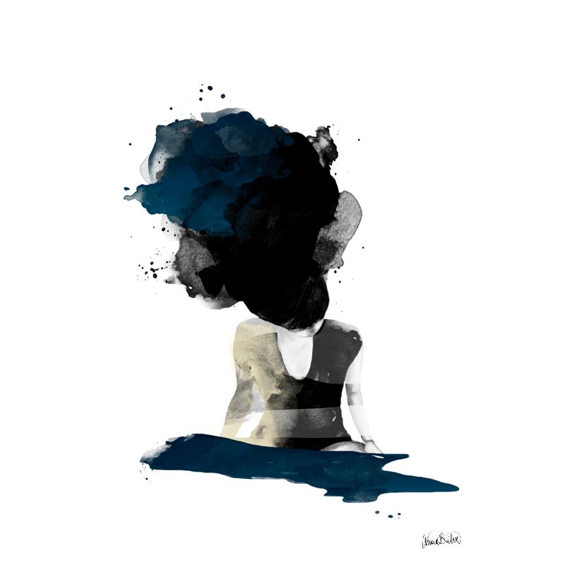 Anna Bülow poster On her mind 50x70 cm sign/numrerat