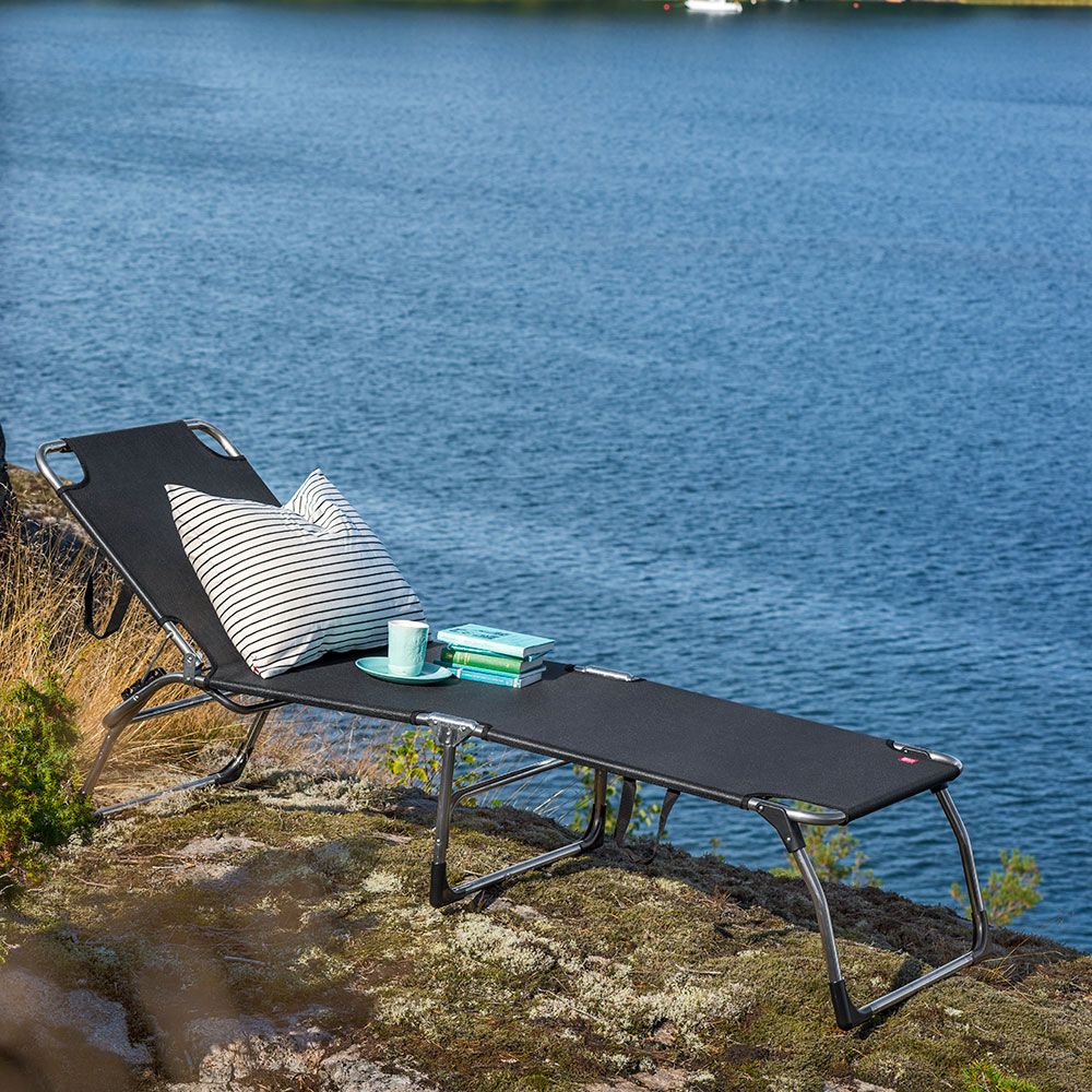 Amigo solsäng xxl vit aluminium/textilene 