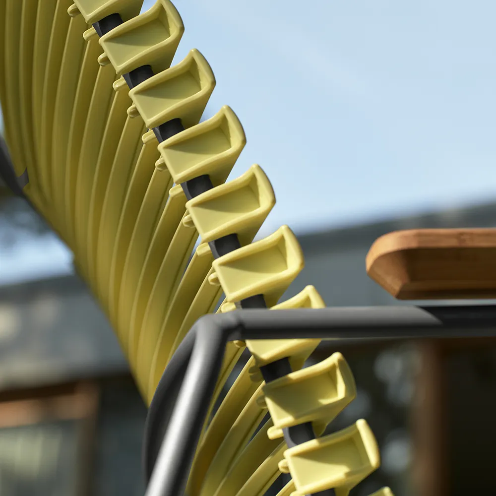 Click Roomy lounge chair Dusty Light blue. Frame: Grey. Armrest: Bam