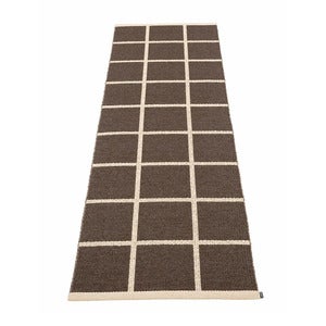 Vävd Matta Criss Dark Brown 70x225 cm
