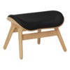 A Conversation Piece Ottoman Fotpall Oak/Umage Leather Black