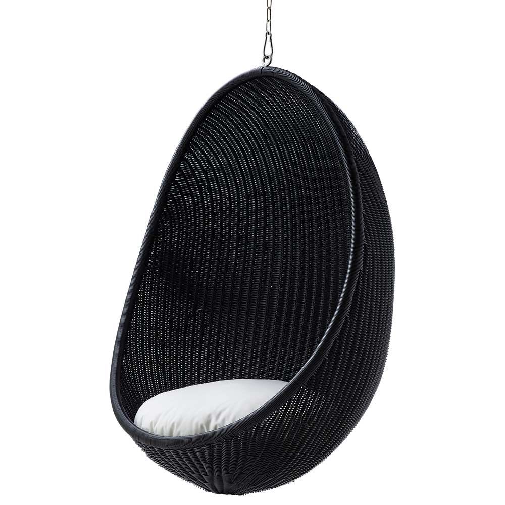 The Hanging Egg Chair Outdoor, Svart 