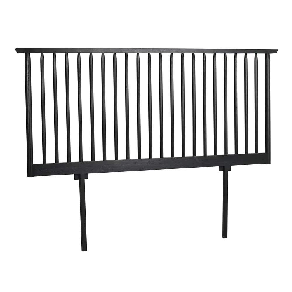 Riggins sänggavel 194x84 cm svart 