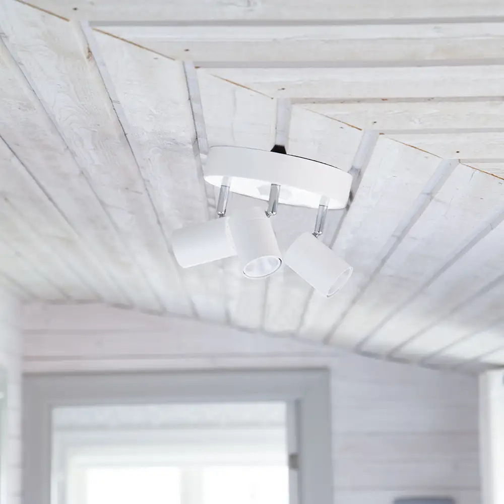 Correct takspot 3-låg Vit 