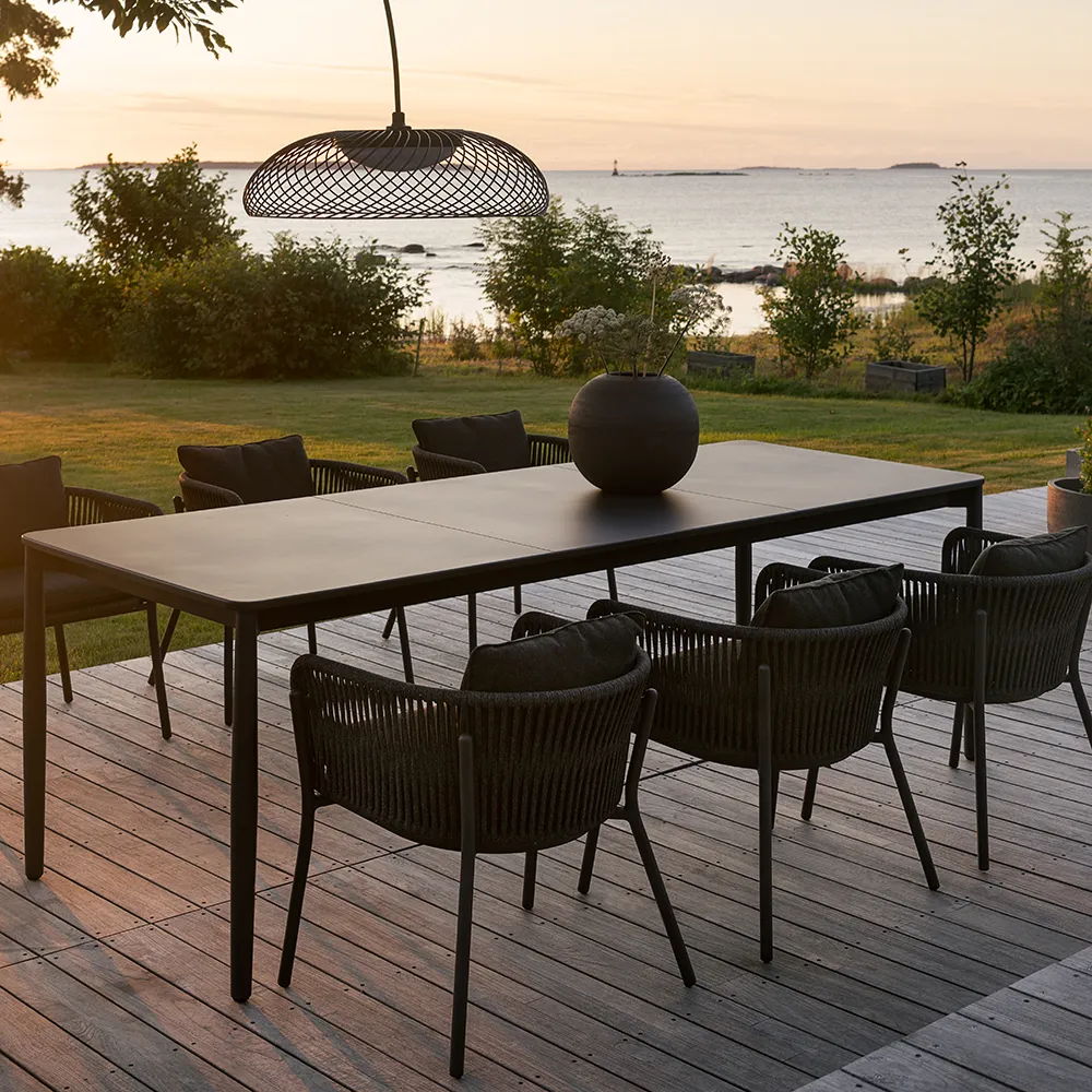 Tira Matbord 235x90 cm Charcoal grey