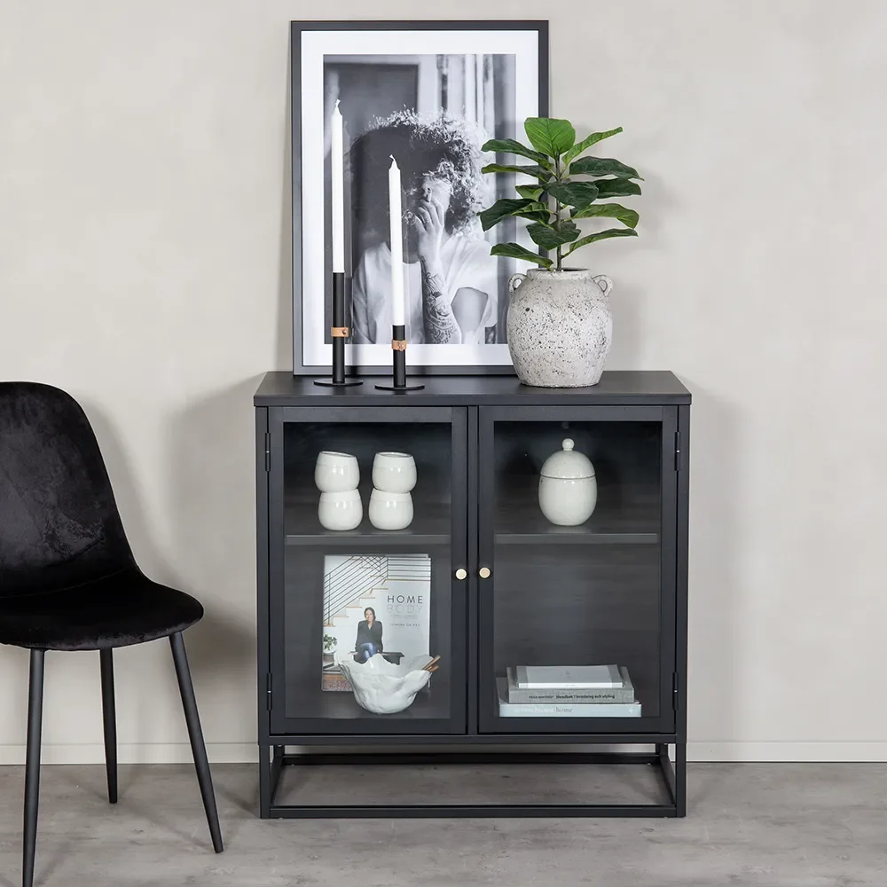 Bakal Skåp 85x85 cm Svart