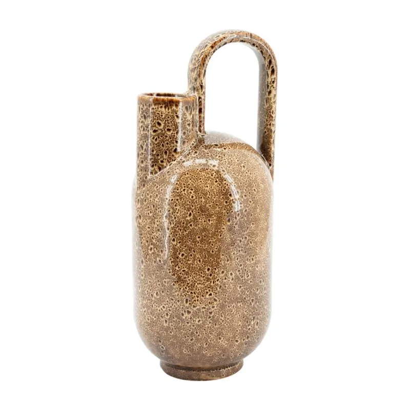 Kyanta large 16x15,5x37,5 cm Lergods Brun