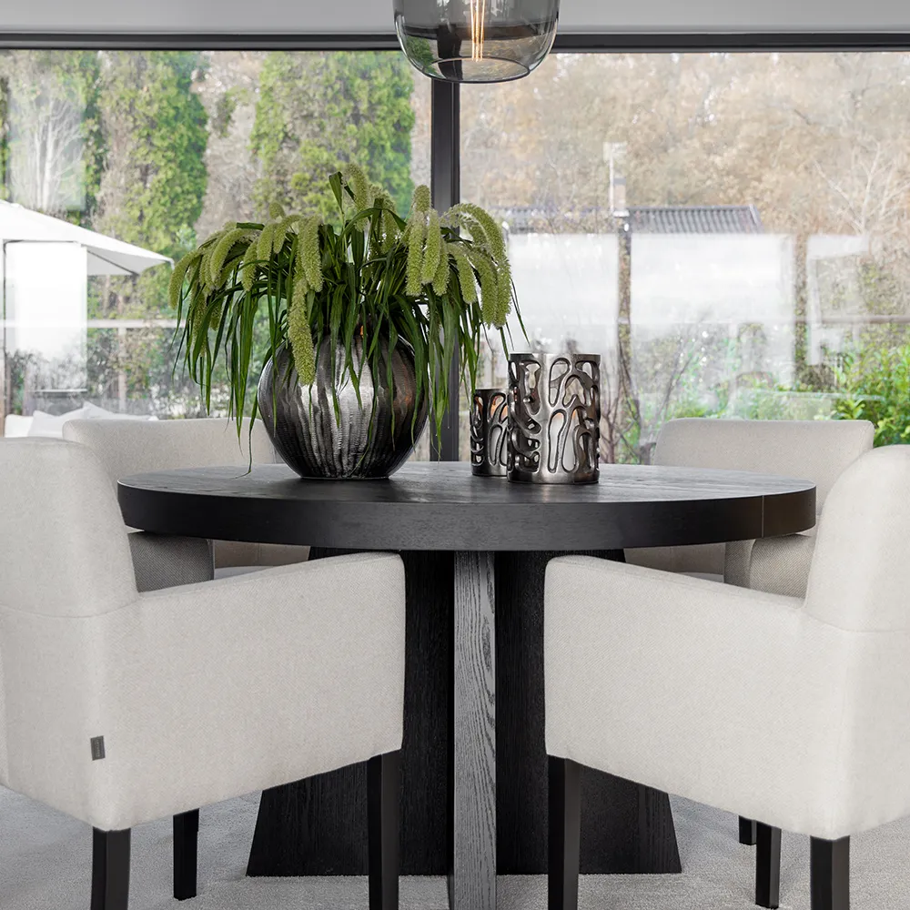 Trent Förlängningsbart Matbord 130-250X130 Cm Svart