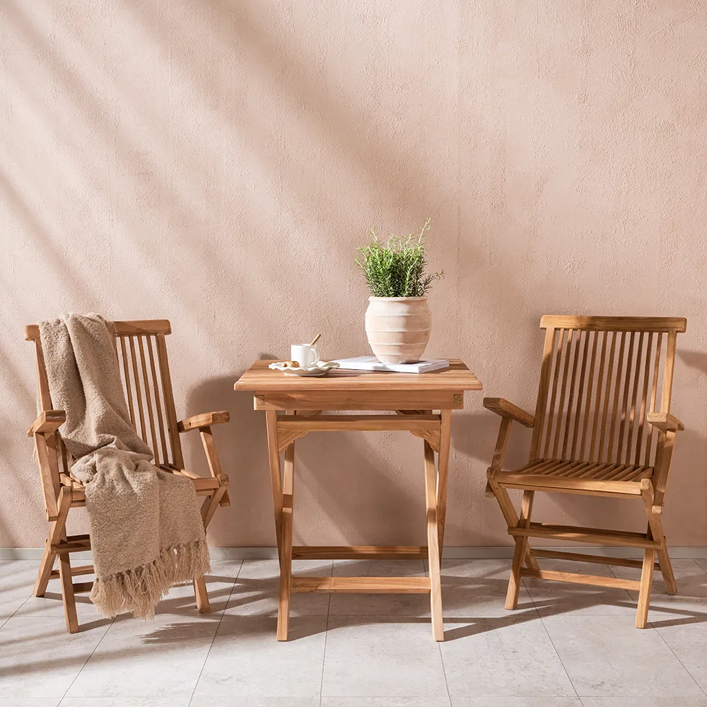 Ghana Cafébord 70x70 cm Teak