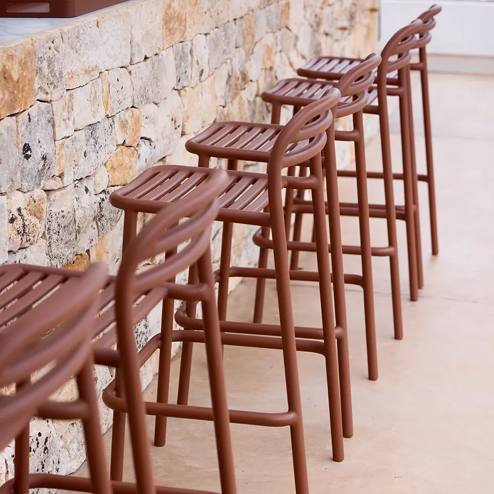 Bliss barstol, stapelbar Dark green, aluminium