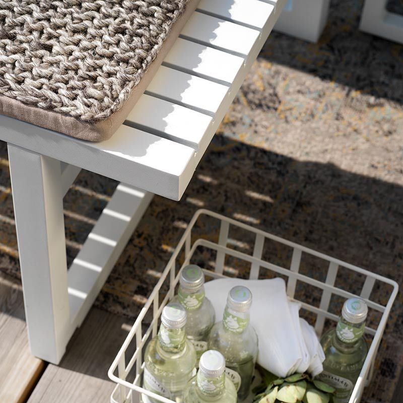 Vevi bänk 41x105 cm vit 